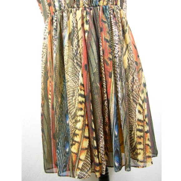 Animal Print Chiffon Dress - Picture 5 of 5